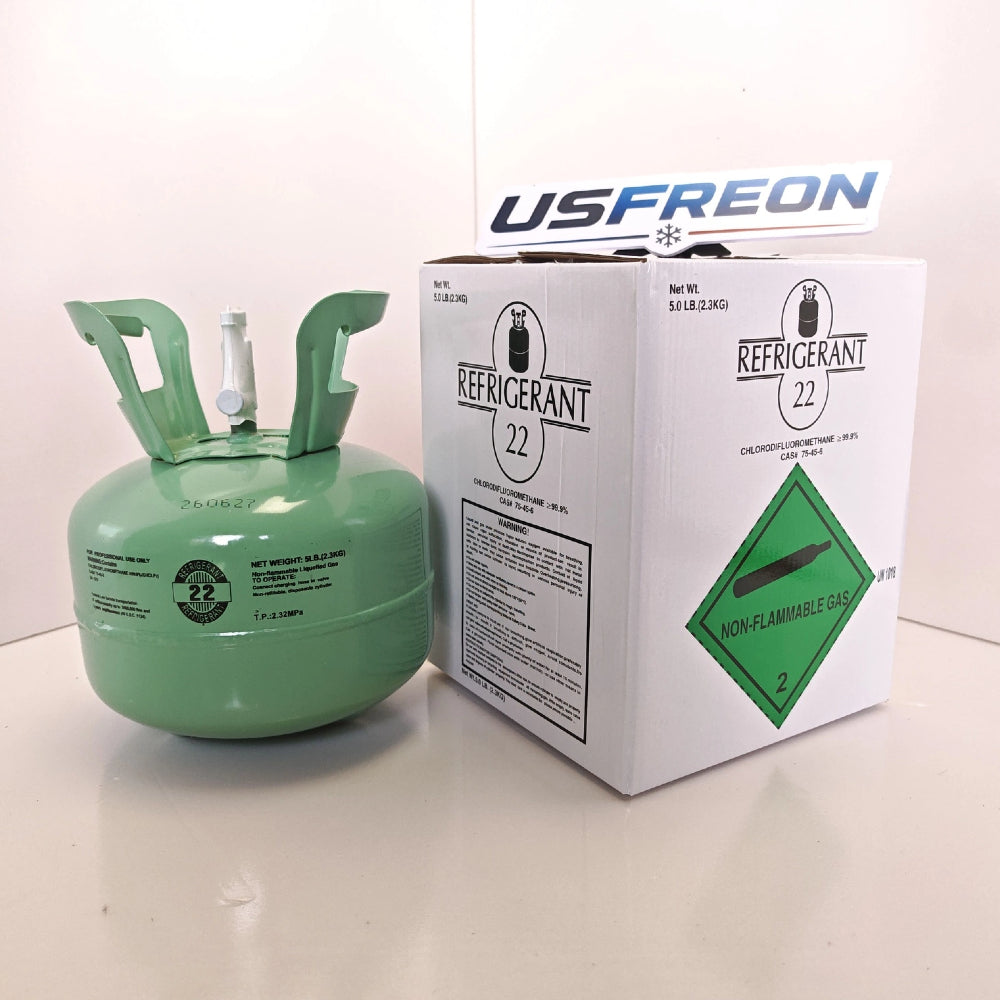 R22 Refrigerant – 5 lb Cylinder- EPA Certified – Fast Shipping
