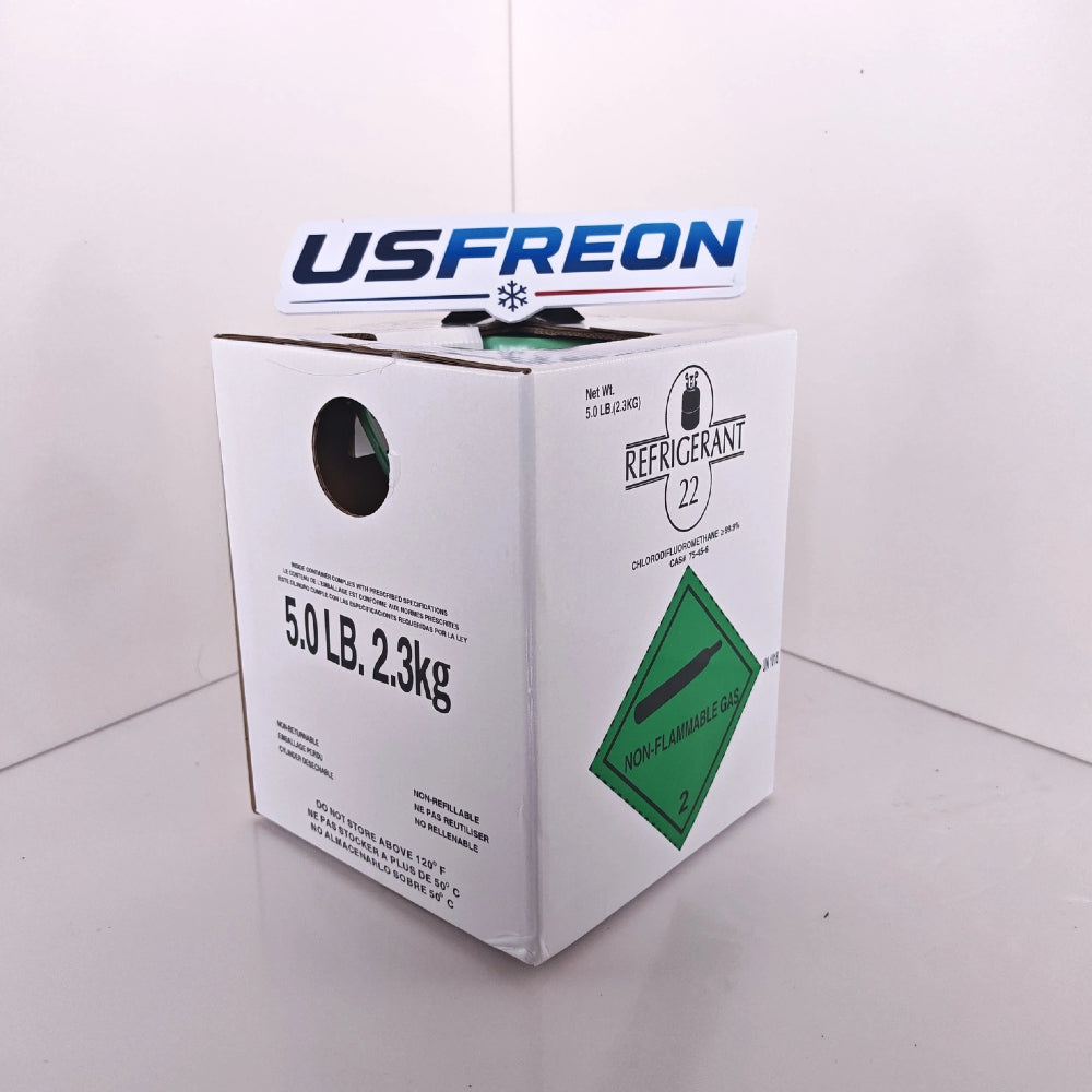 R22 Refrigerant – 5 lb Cylinder- EPA Certified – Fast Shipping