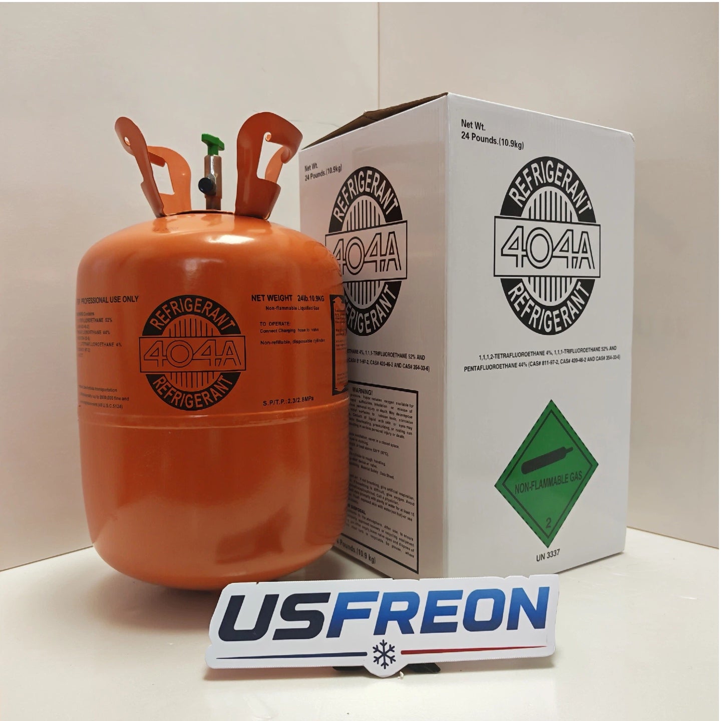 R404A Refrigerant – 24 lb Cylinder- EPA Certified – Fast Shipping