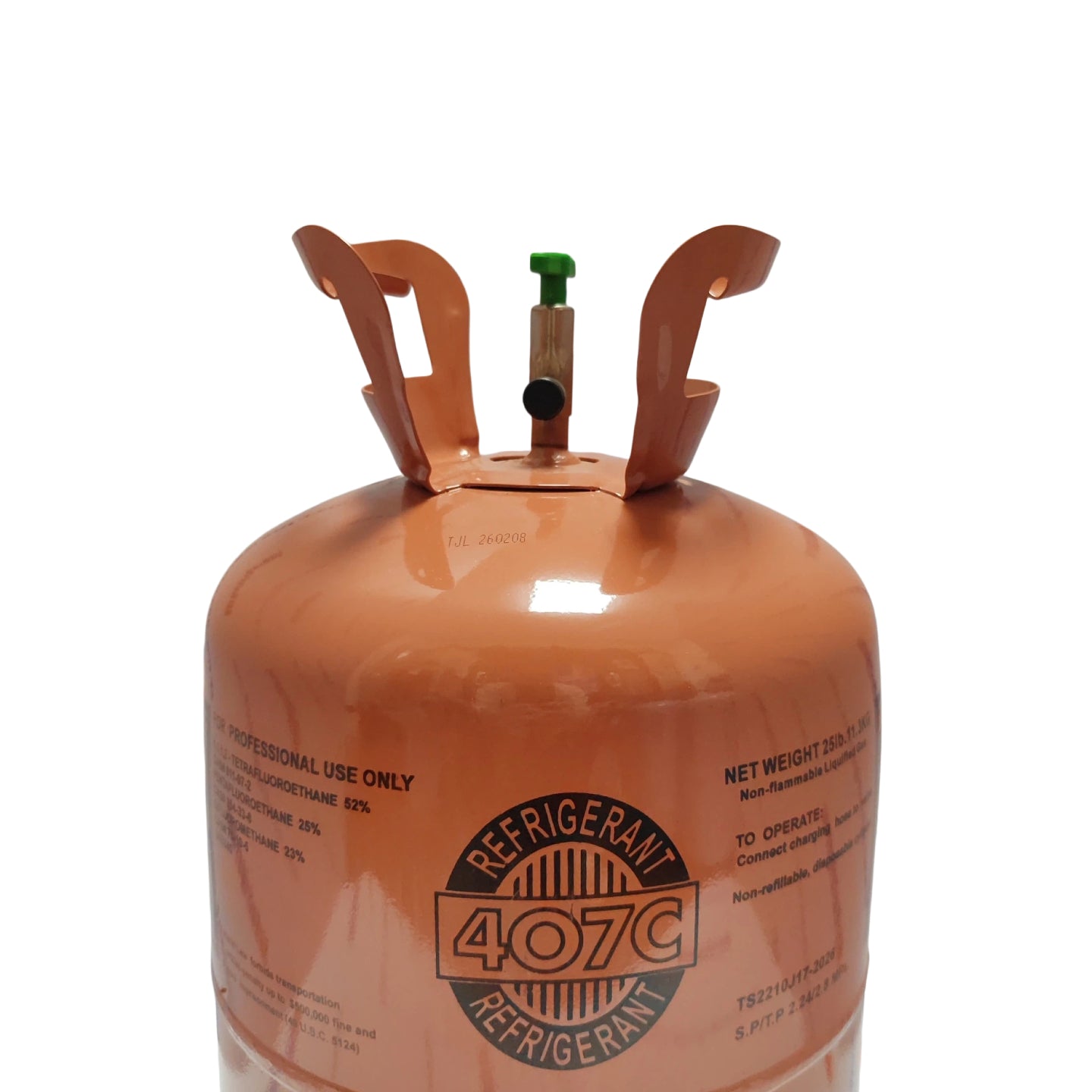 R407C Refrigerant – 25 lb Cylinder- EPA Certified – Fast Shipping
